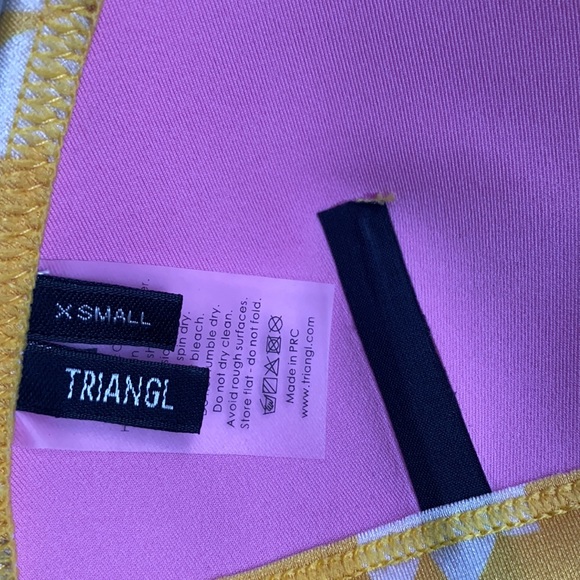 Triangl Neoprene Yellow Floral Bikini - Picture 5 of 7
